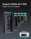 Inateck Aluminum M.2 NVMe SSD Enclosure, USB4.0/Thunderbolt 4