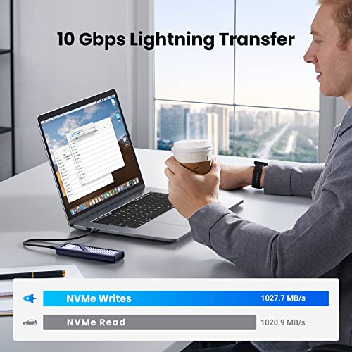 Aluminum NVMe Caddy with USB 3.2 Gen2