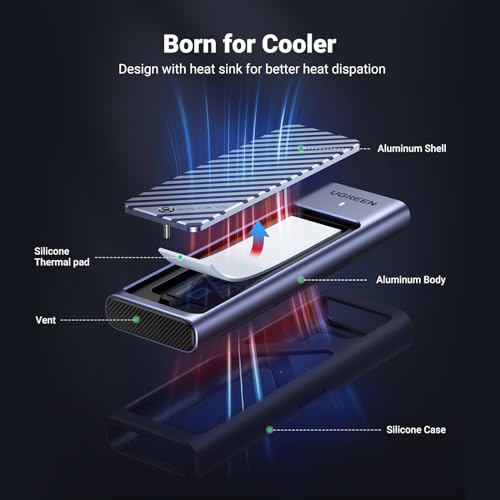Aluminum NVMe Caddy with USB 3.2 Gen2