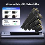 Aluminum NVMe Caddy with USB 3.2 Gen2