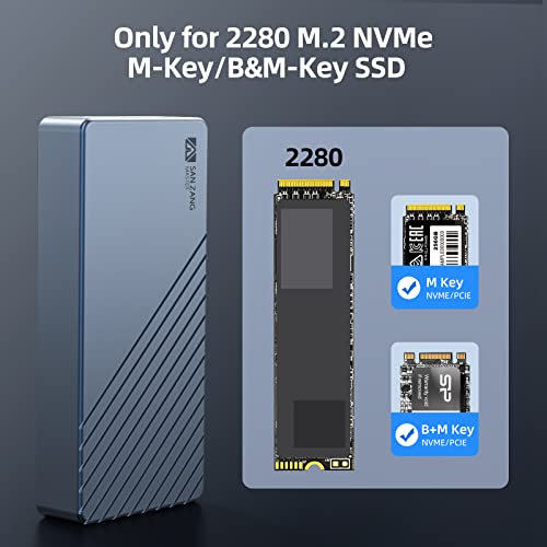 SANZANG 40Gbit/s M.2 SSD Enclosure for NVMe