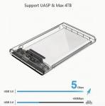 KingData 2.5" SATA III USB 3.0 External HDD Enclosure