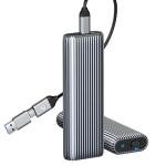 Aluminum Tool-Free M.2 NVMe SSD Enclosure Adapter