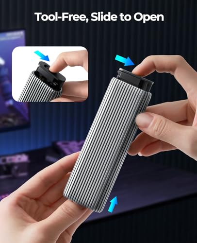 Aluminum Tool-Free M.2 NVMe SSD Enclosure Adapter