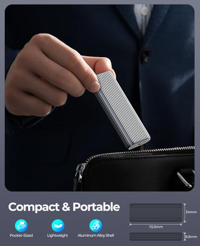 Aluminum Tool-Free M.2 NVMe SSD Enclosure Adapter