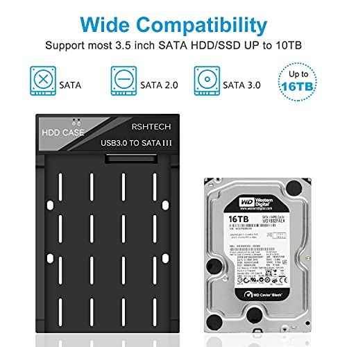 USB 3.0 External HDD Caddy for 3.5" SATA