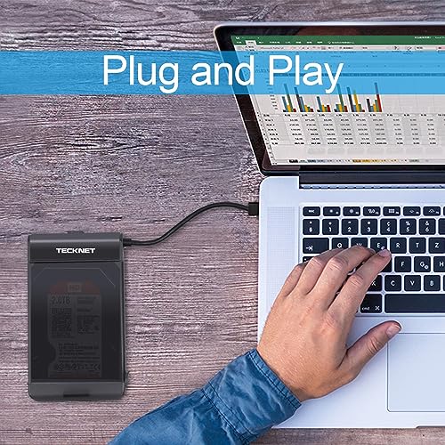 TeckNet USB 3.0 HDD SATA External Hard Drive Enclosure