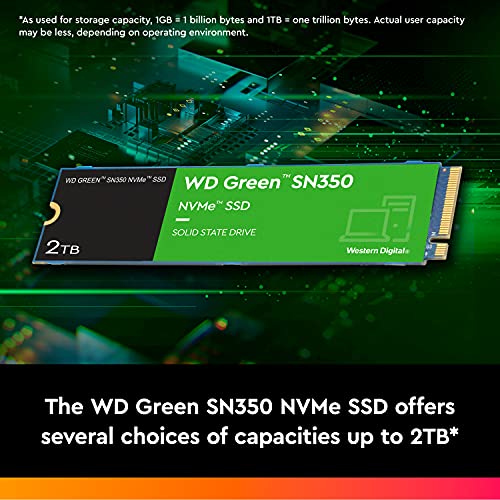 1TB WD Green NVMe Internal SSD - Up to 3,200 MB/s