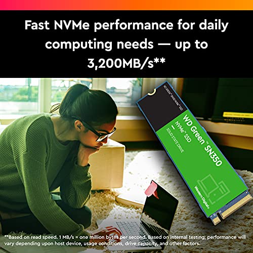 1TB WD Green NVMe Internal SSD - Up to 3,200 MB/s