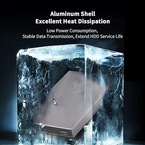 Aluminum USB C 3.1 Hard Drive Enclosure