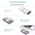 Clear Multibao USB 3.0 SATA Drive Enclosure 2.5