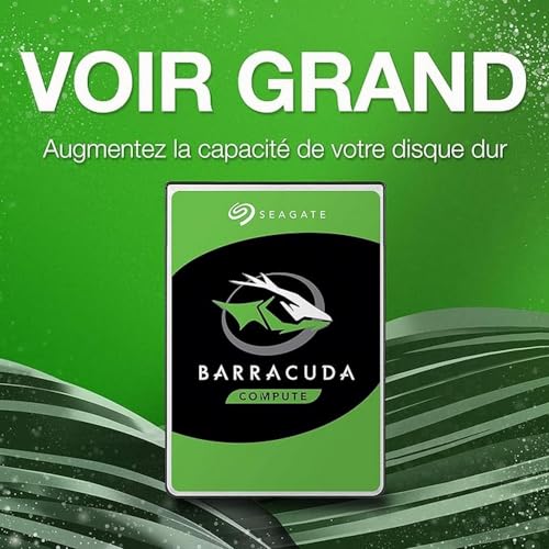 2TB Seagate BarraCuda Internal Hard Drive for Gaming Laptop