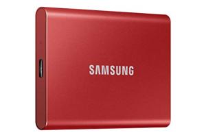 Samsung T7 Portable SSD - 500GB - Metallic Red