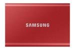 Samsung T7 Portable SSD - 500GB - Metallic Red