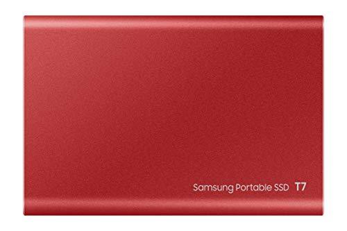 Samsung T7 Portable SSD - 500GB - Metallic Red