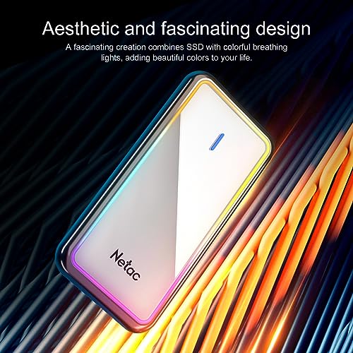 Netac ZR 250GB Portable RGB External SSD for Gaming