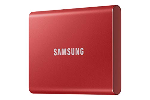 Samsung T7 Portable SSD - 500GB - Metallic Red