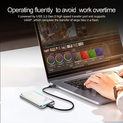 Netac ZR 250GB Portable RGB External SSD for Gaming