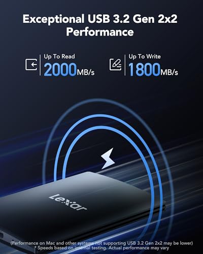 Lexar SL500 1TB Portable External SSD for Gaming