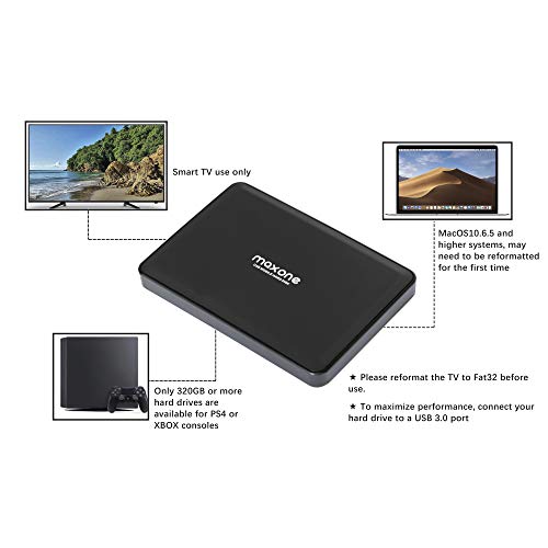 Maxone 500GB USB 3.0 Portable External HDD for Gaming