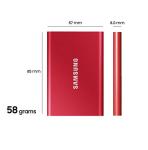 Samsung T7 1TB Portable External SSD Titanium Grey