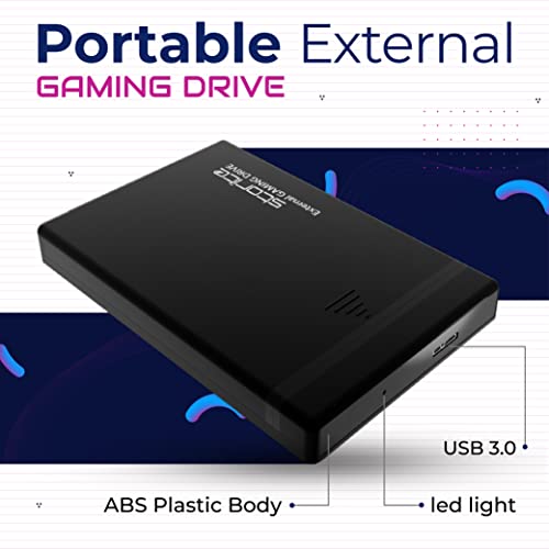 Portable Gaming Drive with 320GB for XBOX, PS4