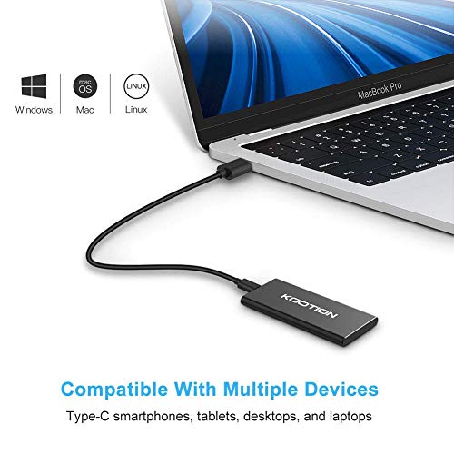 KOOTION 500GB Portable External SSD for Gaming Laptops