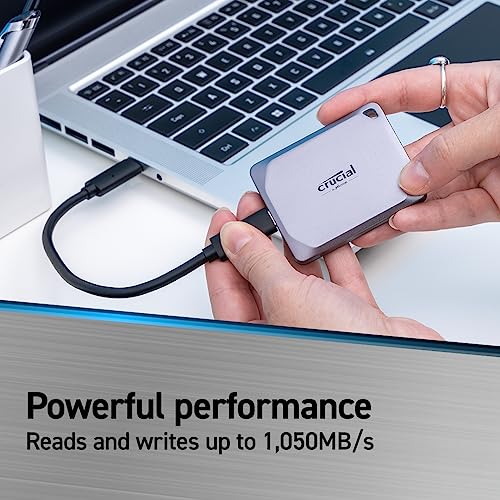 Crucial X9 Pro 1TB Portable External SSD - High Speed Gaming Drive