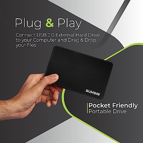 1TB External HDD for Gaming Laptops - USB 2.0