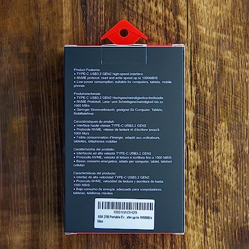 500GB Portable External NVME SSD for Gaming Laptops