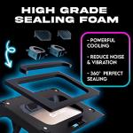 KLIM Everest Laptop Cooling Pad | Turbo-Fan | Sealed Foam | 14-17.3 in