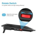 VOXON Gaming Laptop Cooling Stand - 6 Fan, Red LED