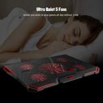 Gaming Laptop Cooling Pad with LED Lights and Fans