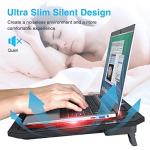 VOXON Gaming Laptop Cooling Stand - 6 Fan, Red LED