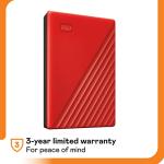 Red WD 4TB Portable HDD - PC, Xbox, PS4