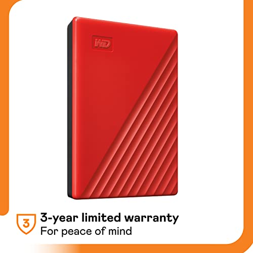 Red WD 4TB Portable HDD - PC, Xbox, PS4