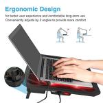 VOXON Gaming Laptop Cooling Stand - 6 Fan, Red LED