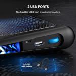 TECKNET Gaming Laptop Cooler Stand with Adjustable Fans