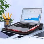 VOXON Gaming Laptop Cooling Stand - 6 Fan, Red LED