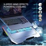 LIANGSTAR Gaming Laptop Cooling Pad 12-17.3 Inch, RGB