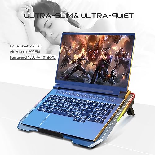 LIANGSTAR Gaming Laptop Cooling Pad 12-17.3 Inch, RGB