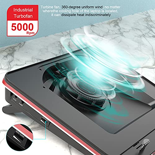 IETS GT500 Turbo-Fan Laptop Cooling Pad - Rapidly Cools Gaming Laptops