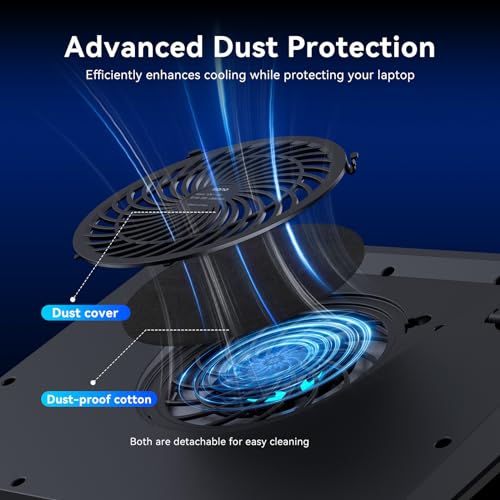 llano 2024 Gaming Laptop Cooling Stand with 5.5inch Fan