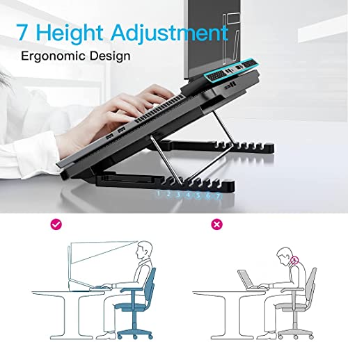 LIANGSTAR Gaming Laptop Cooling Pad, 6 Quiet Fans