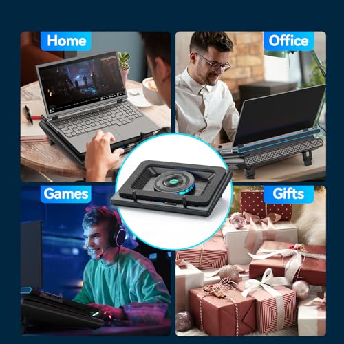 llano 2024 Gaming Laptop Cooling Stand with 5.5inch Fan