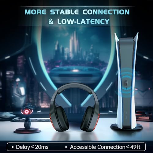 Wireless Gaming Headset for PS5, PS4, PC, Switch