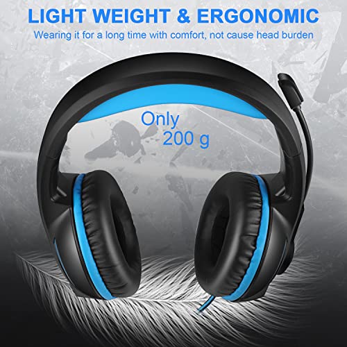 YINSAN Gaming Headset with Mic, Surround Stereo, LED