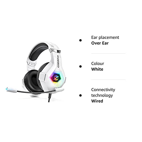 Over-Ear Gaming Headset with Surround Sound and RGB