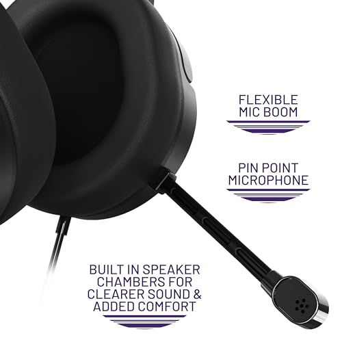 STEALTH PANTHER Black Over Ear Gaming Headset - 8 words
