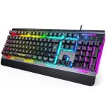 TECKNET RGB Gaming Keyboard with 15-Zone RGB Illumination